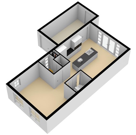 Floorplan - Kuilenburgsekade 42, 4176 CC Tuil